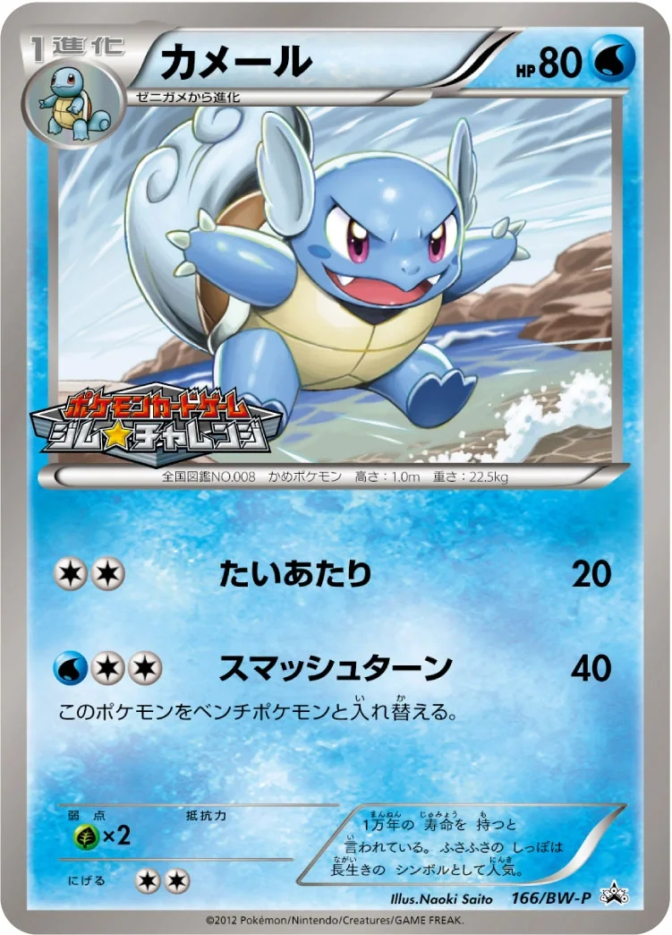 Wartortle (BW-P 166) – BW-P Promotional cards